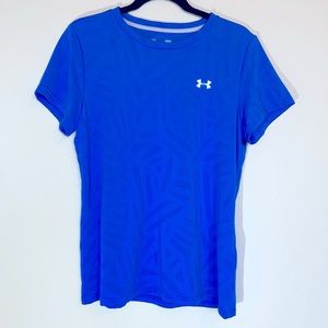 Women’s Under Armour Blue Heat Gear T-shirt size L